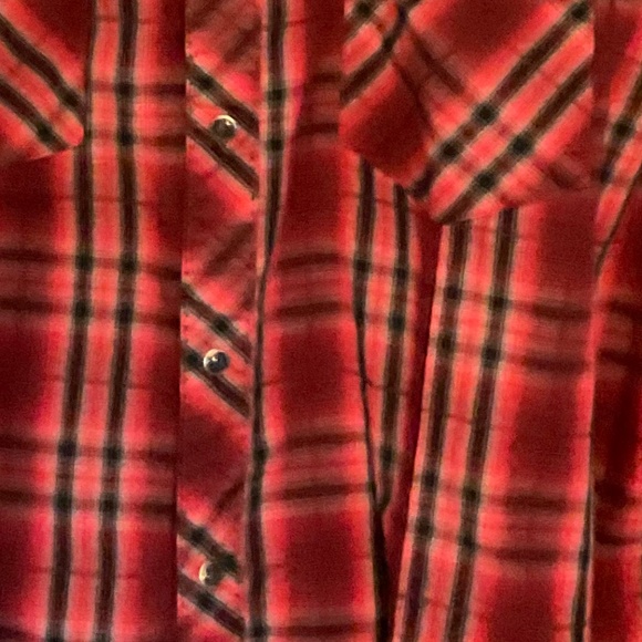 Wrangler Long Sleeve Button snap shirt size L - Picture 4 of 4